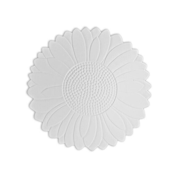 6 Pack - BISQUE IMPORTS Large Sunflower Plate  - Ready to Paint 11" - Picture 1 of 7